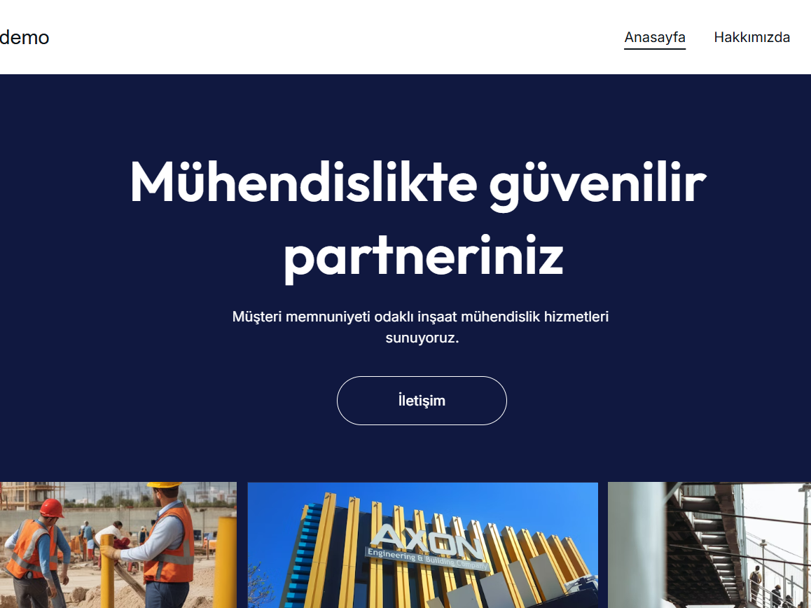 Kurumsal Web Sitesi Demo